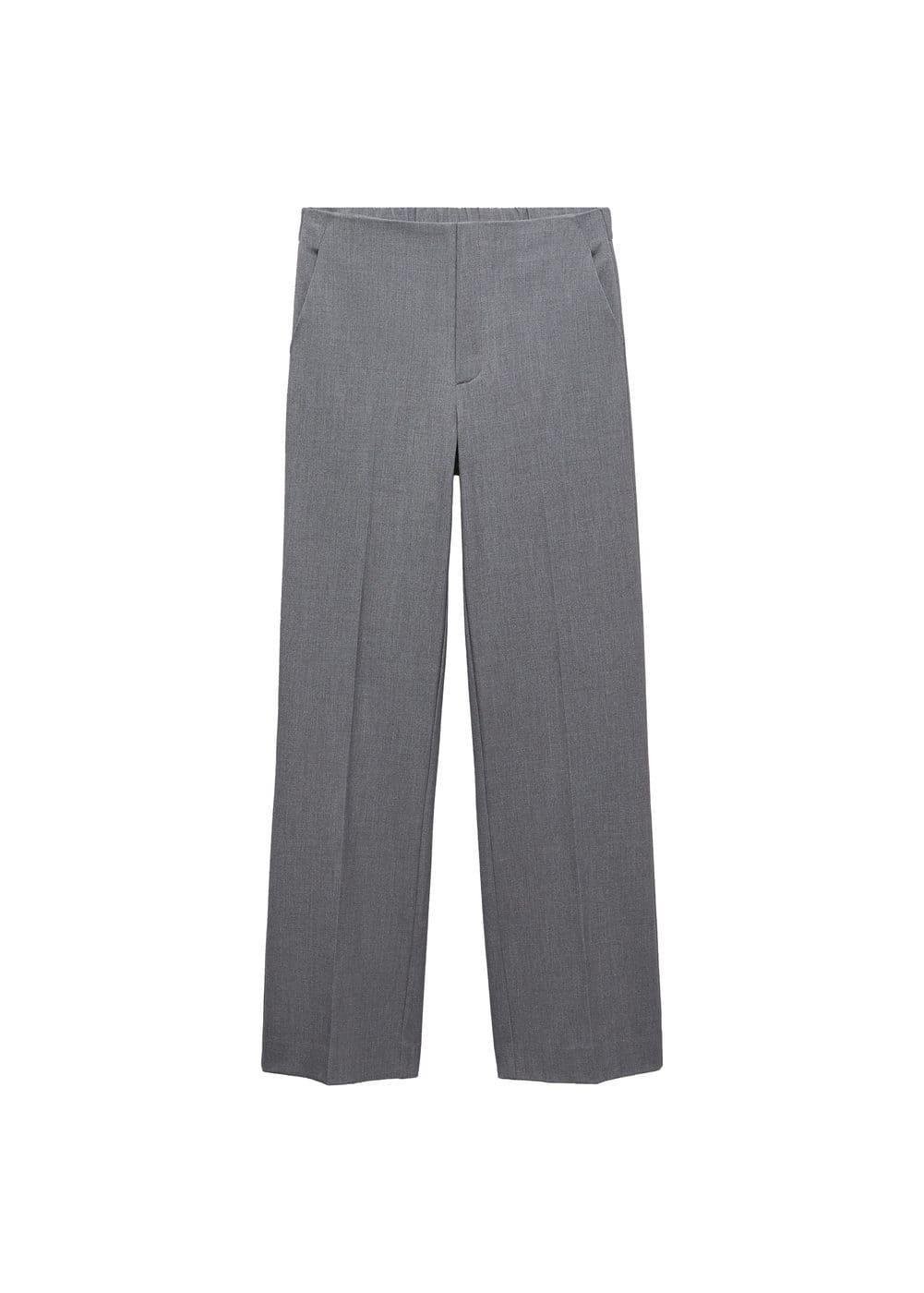 Mango zip side straight leg pants Product Image