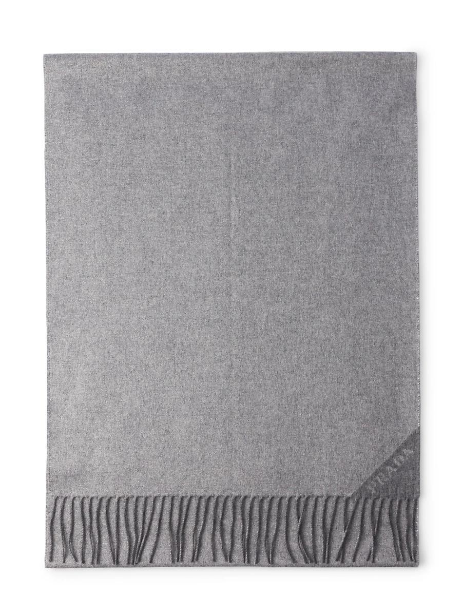Womens Jacquard Evening Silk, Cashmere and Lurex Scarf Product Image