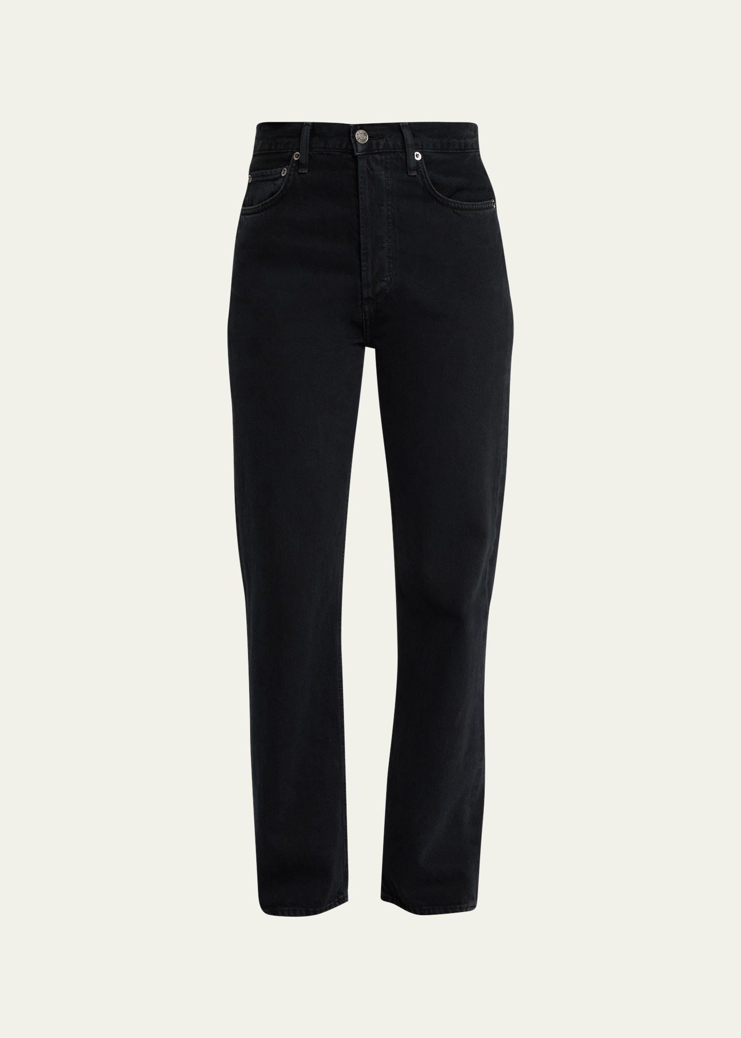 Agolde 90s Pinch Waist High Rise Straight Jeans in Crushed Product Image