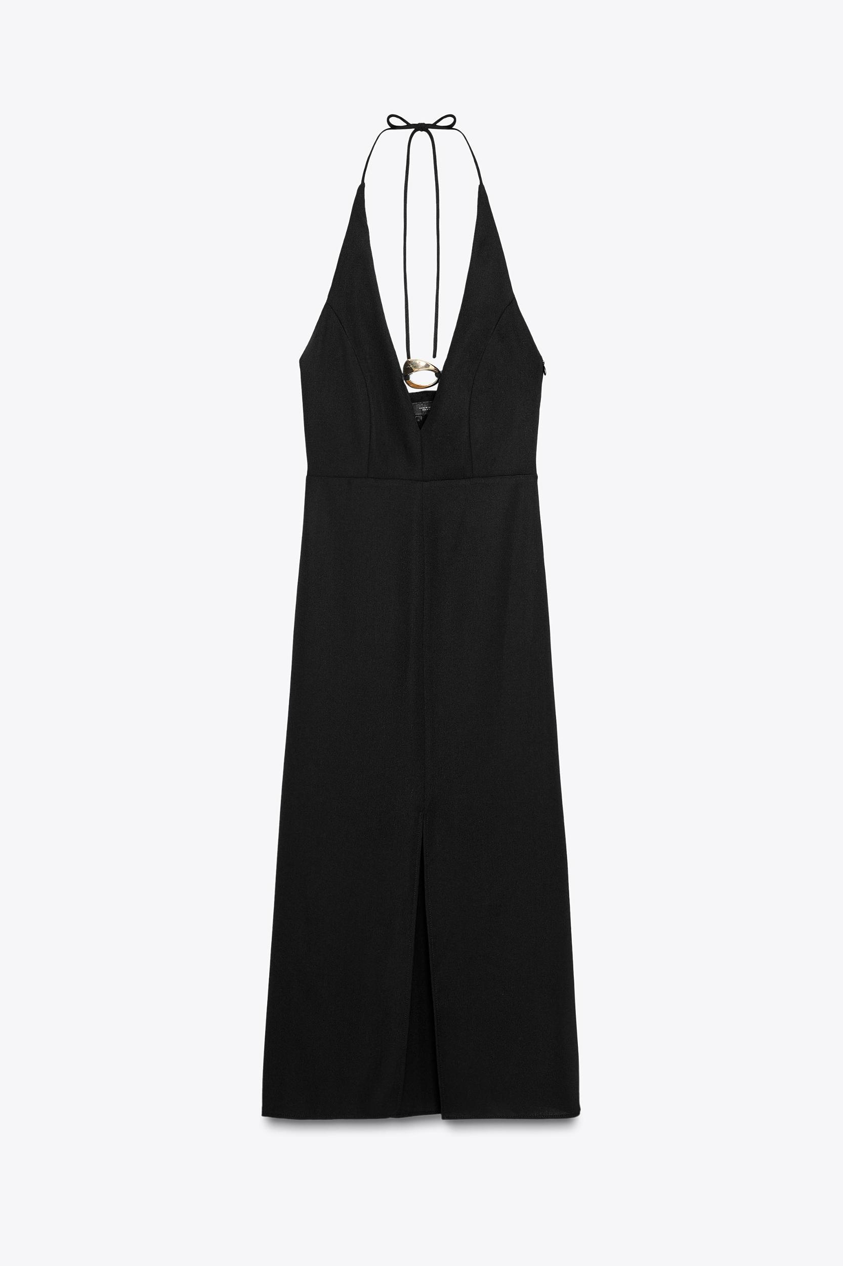 GOLD APPLIQUÉ MIDI DRESS Product Image