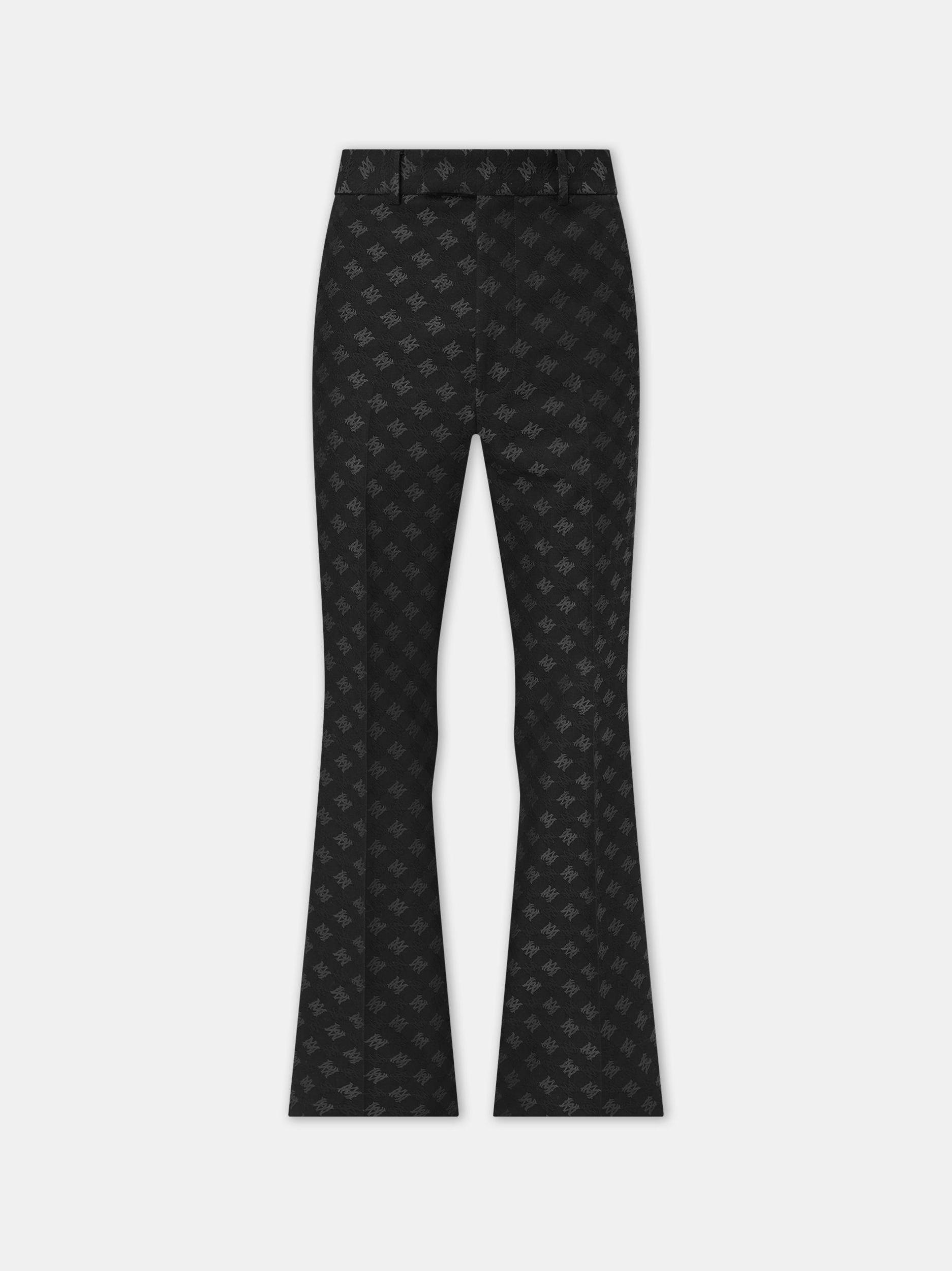 MA QUAD JACQUARD CREASED FLARE - Black Product Image
