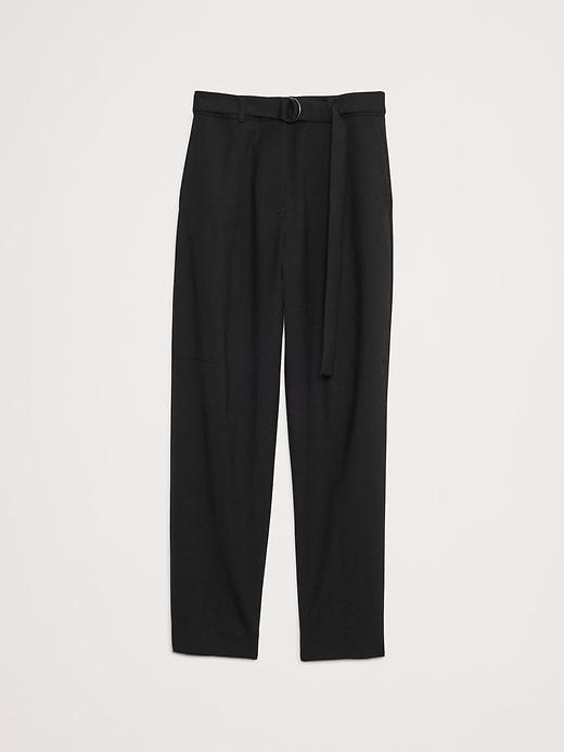 High-Rise Barrel Italian Wool Pant Product Image