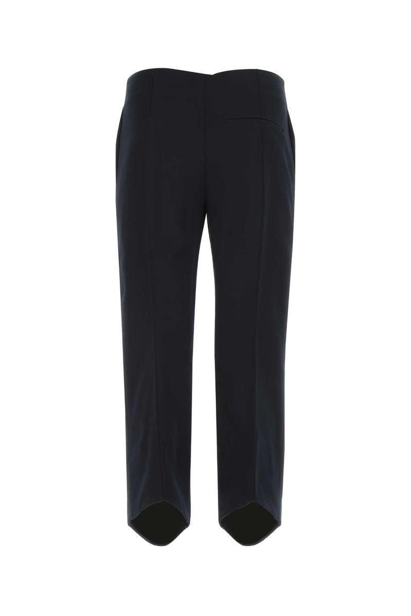 BOTTEGA VENETA Woman Midnight Blue Cotton Cropped Cut Pant Product Image