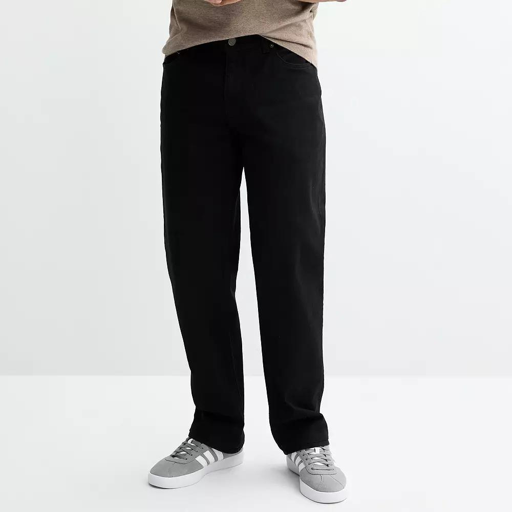 Men's Sonoma Goods For Life® Loose-Fit Jeans, Size: 30X30, Black Product Image