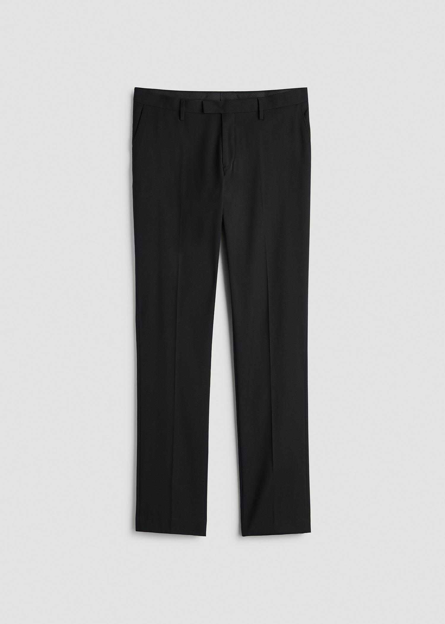 Suit Trousers for Tall Men in Black Product Image