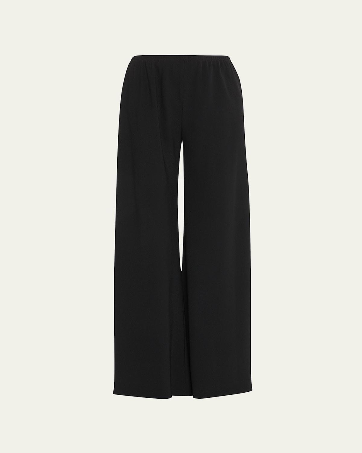 Gala Wide-Leg Crepe Pants Product Image