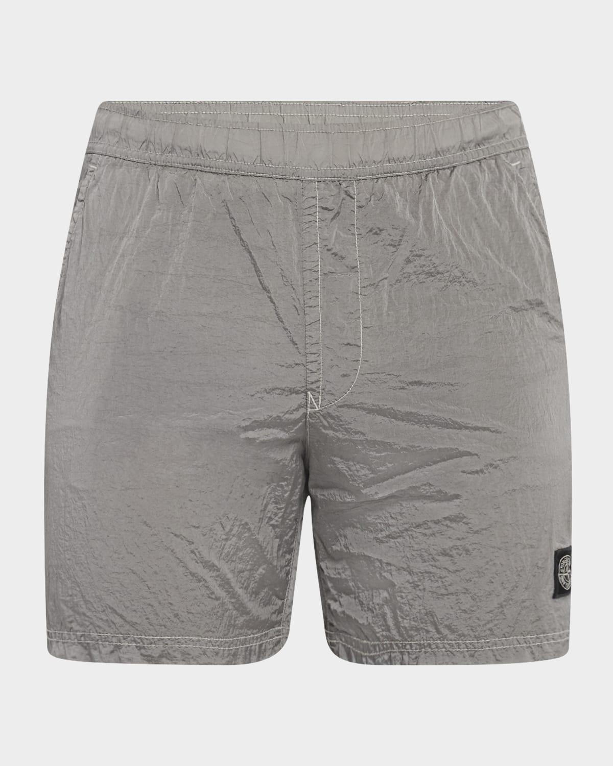 Mens Nylon Metal Swim Trunks Product Image
