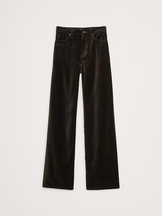 The Icon Classic Wide-Leg Velvet Pant Product Image