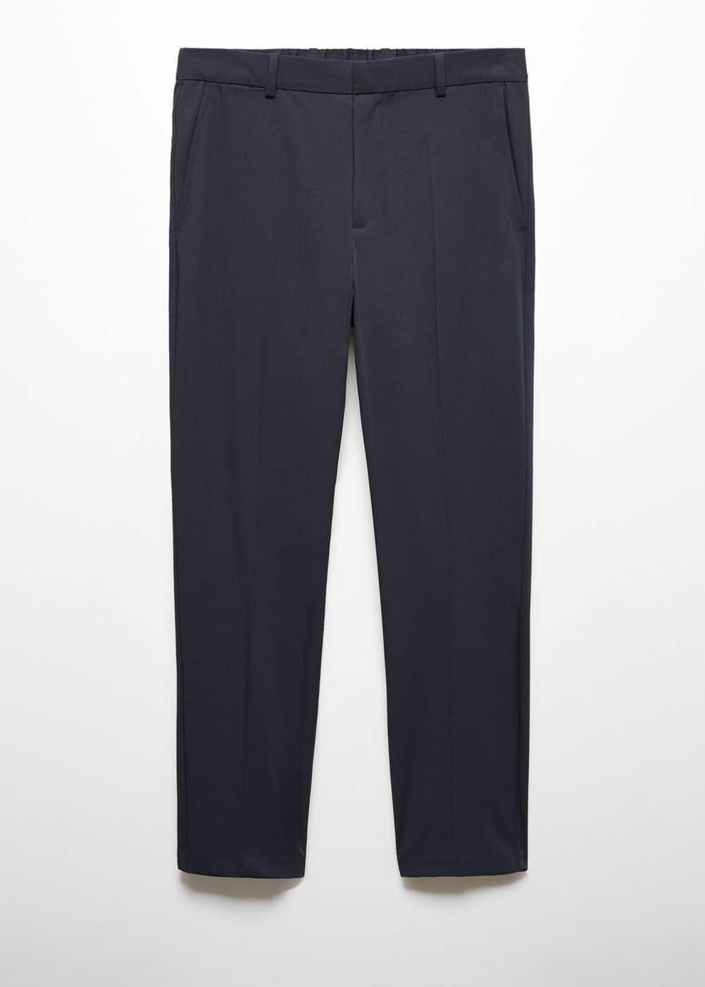 Mango Mens Slim-Fit Cotton Pants Product Image