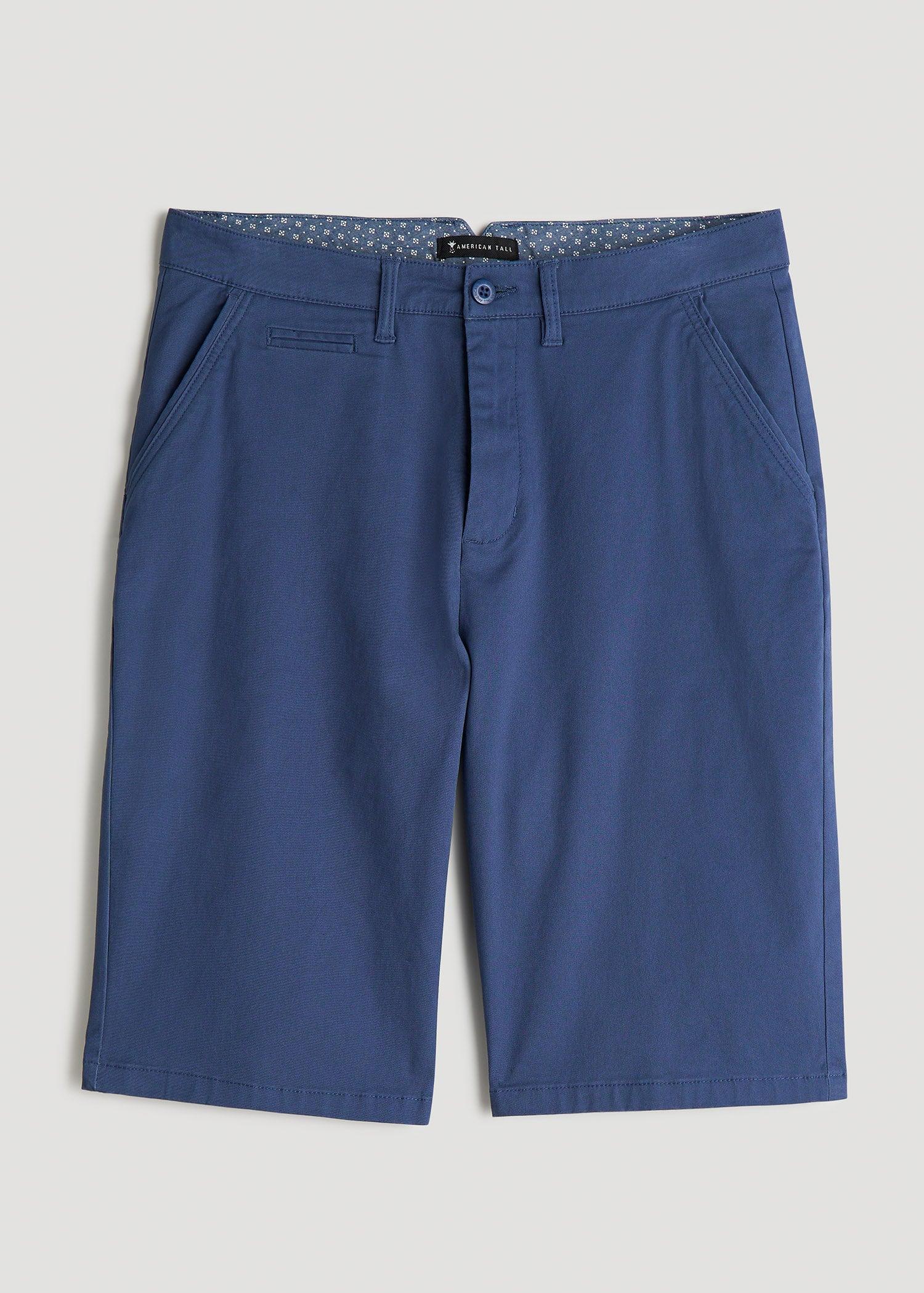 Chino Shorts for Tall Men in Fatigue Green Product Image