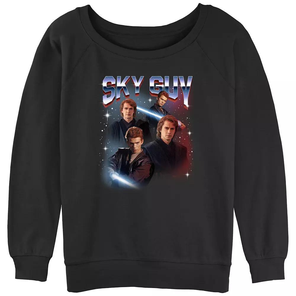 Juniors' Star Wars Sky Guy Slouchy Terry Graphic Pullover, Women's, Size: XXL, Black Product Image