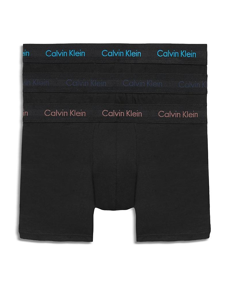 Calvin Klein Cotton Stretch Moisture Wicking Low Rise Trunks, Pack of 3 Product Image
