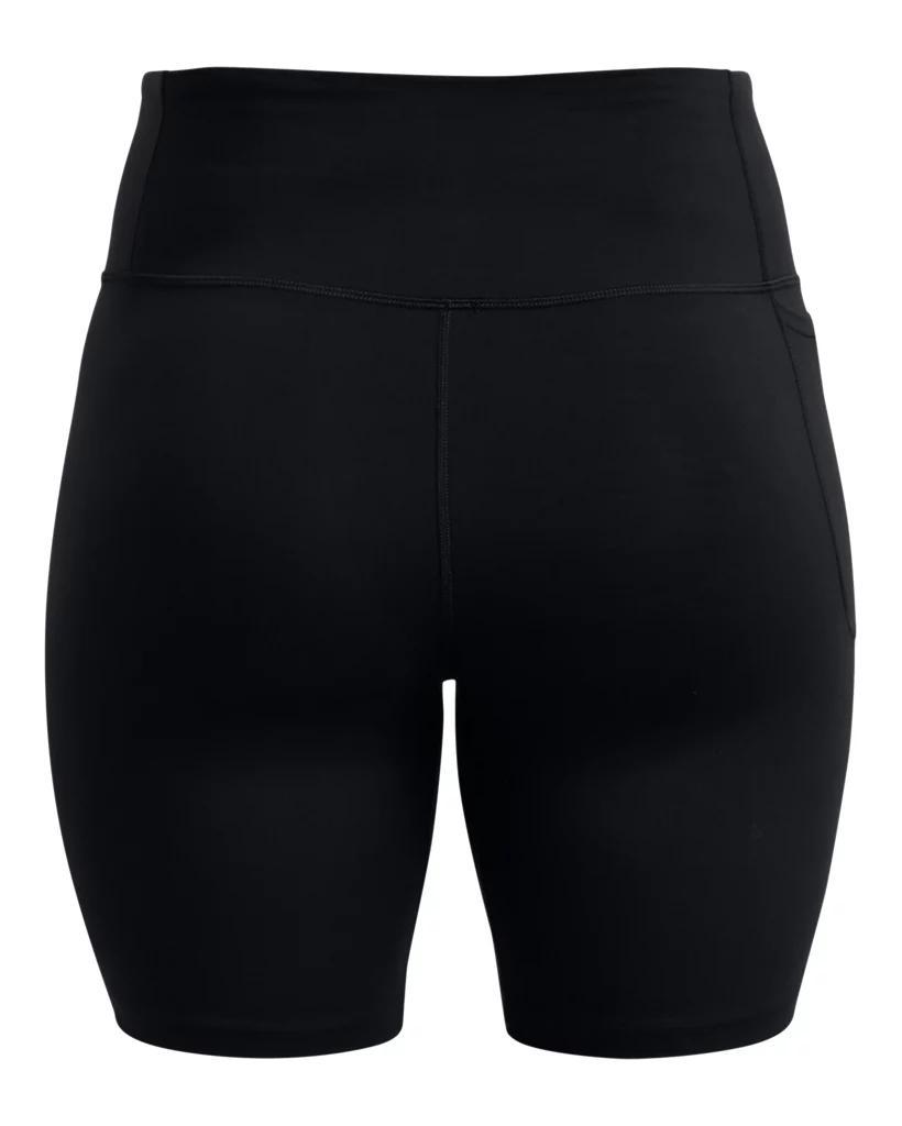Plus Size Women's Under Armour 8-in. High-Rise Motion Bike Shorts, Size: 1XL, Black  Gray Product Image