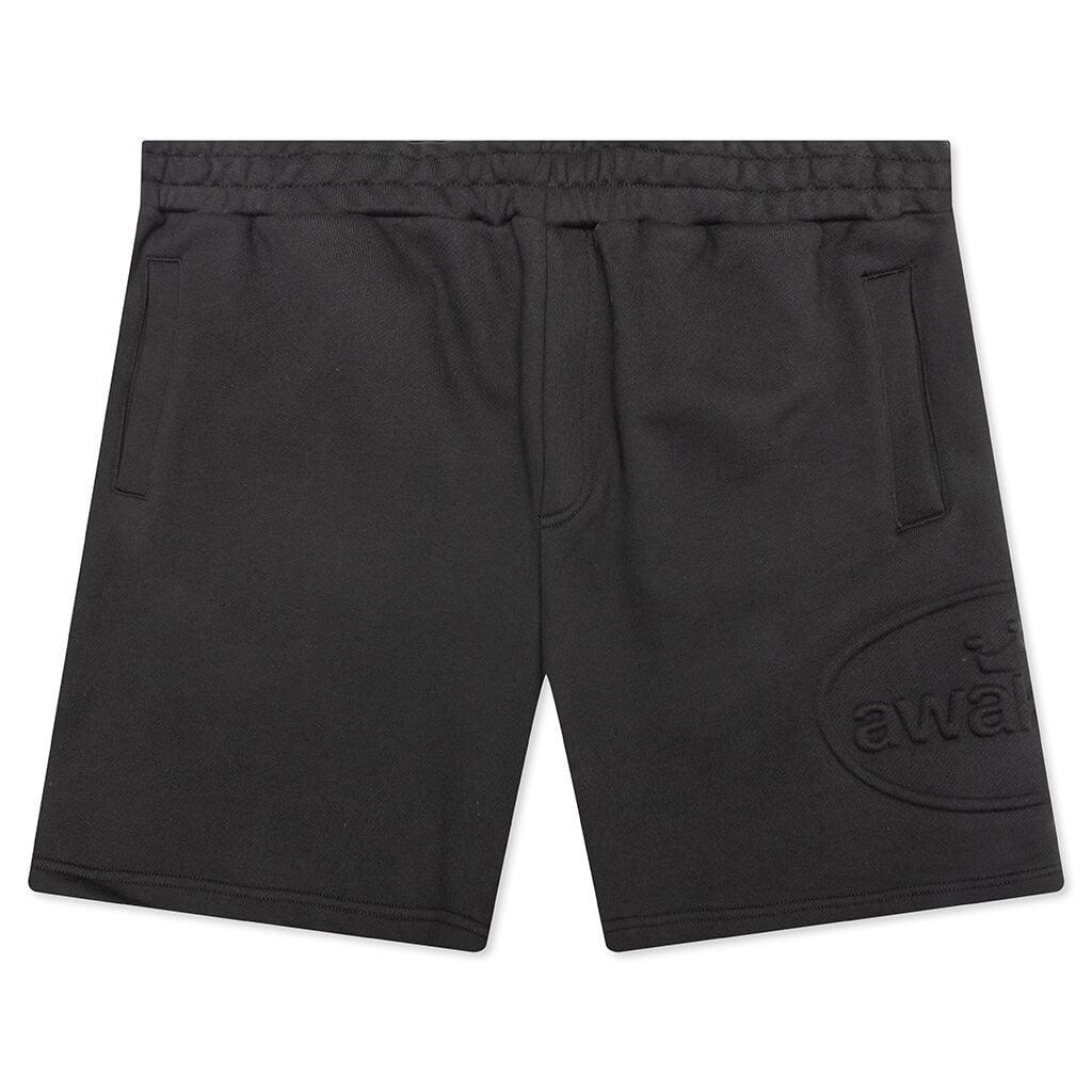 Debossed Sweatshorts - Black Male Product Image
