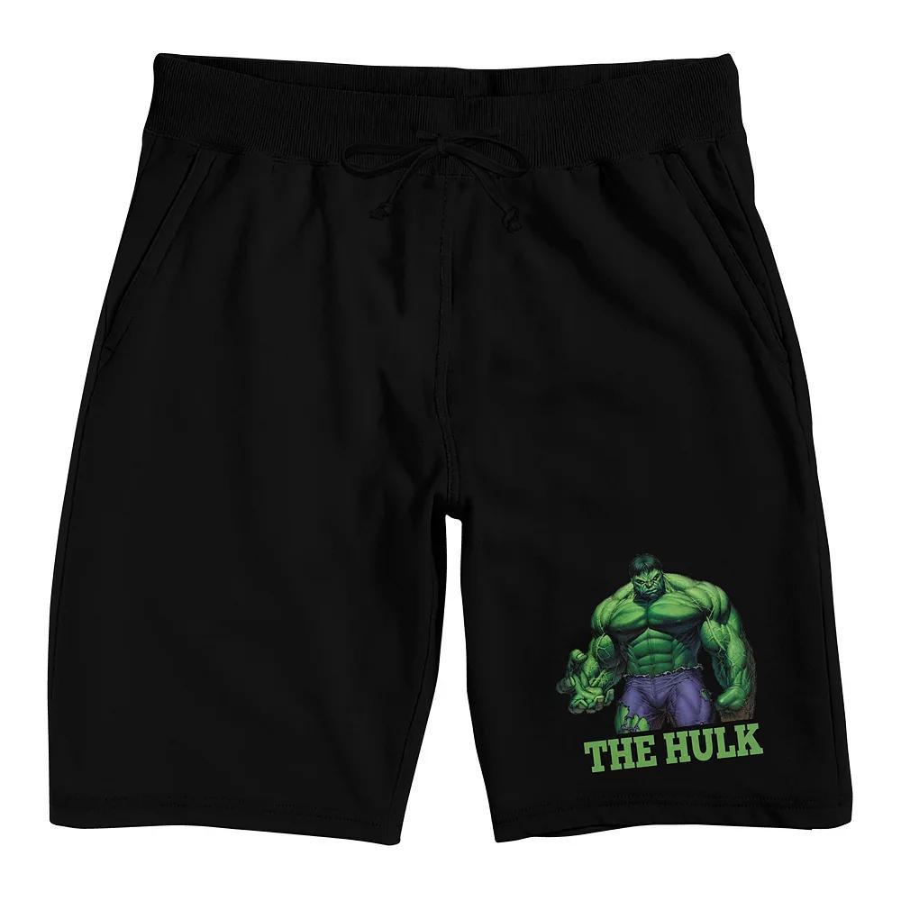 Men's Marvel Universe The Hulk Sleep Shorts, Size: Small, Black Product Image