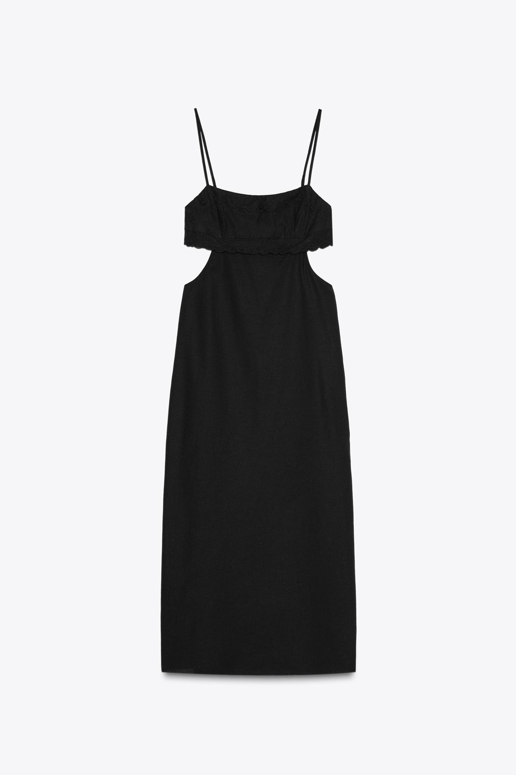 CUT OUT EMBROIDERED DRESS Product Image