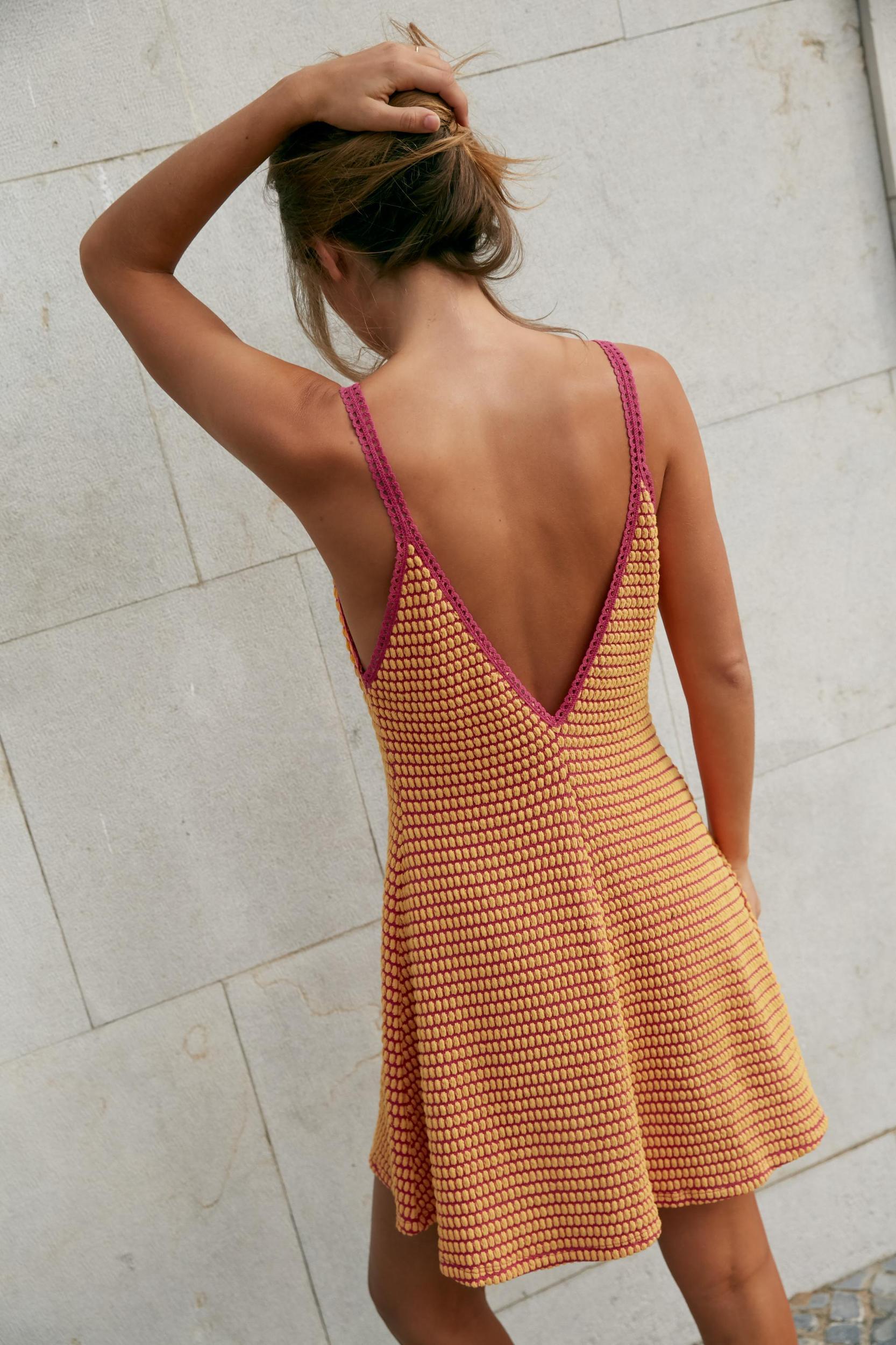 JACQUARD SHORT DRESS Product Image