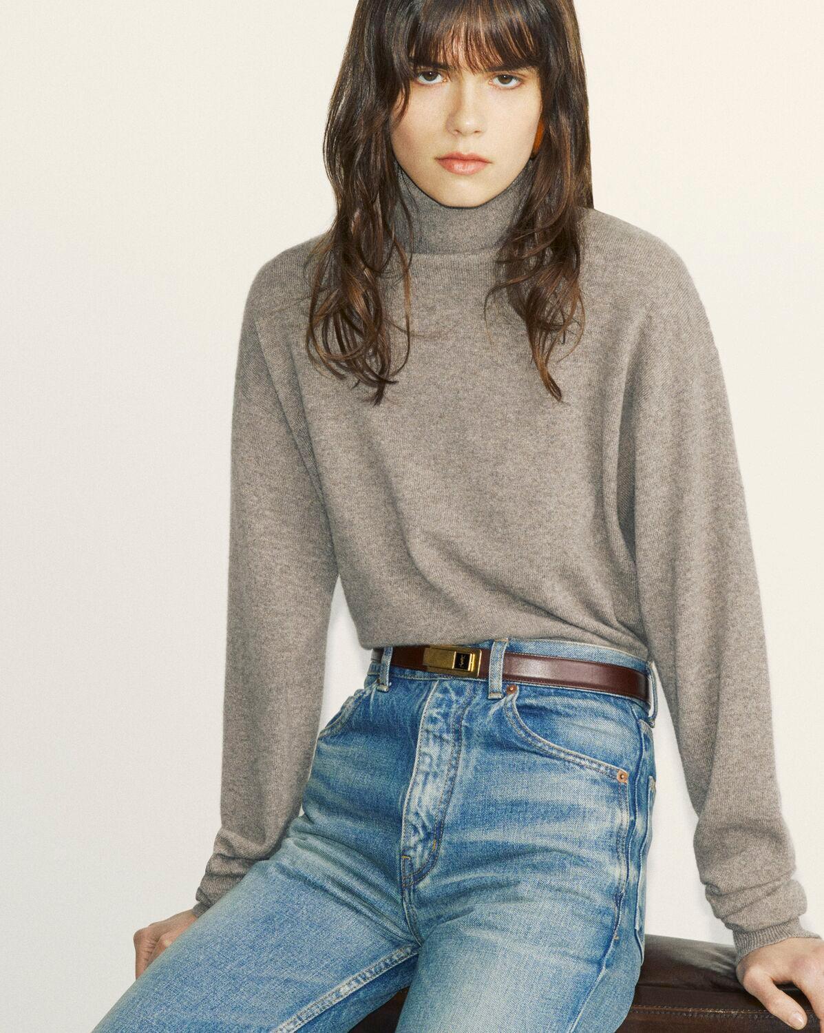 turtleneck sweater in cashmere Product Image