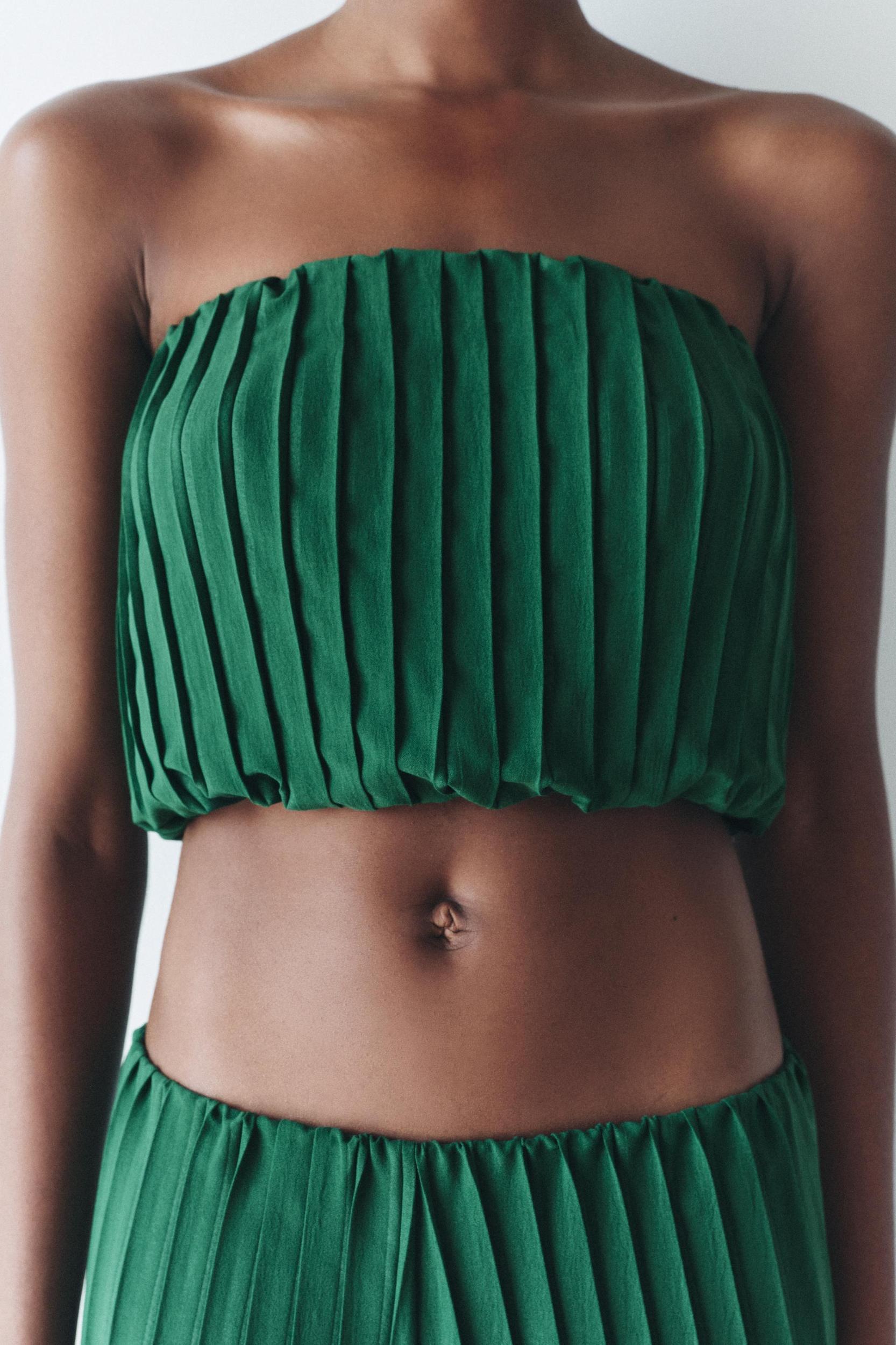 PLEATED BANDEAU TOP Product Image