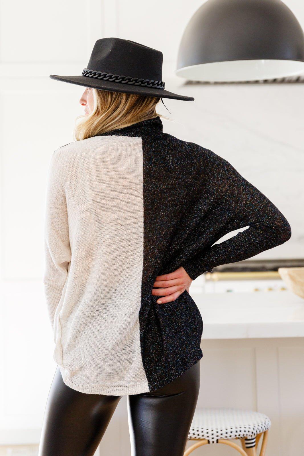 Can't Touch This Sparkle Color Blocked Sweater (Online Exclusive) Product Image