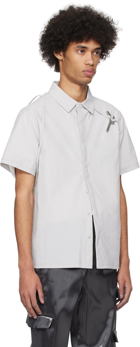 HELIOT EMIL Gray Purulence Technical Shirt In Light Grey Product Image