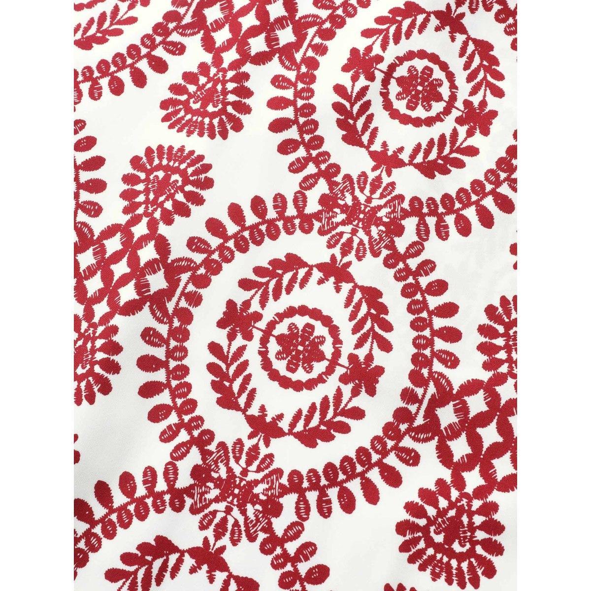 Plus Size Bandana Print Shirred Sleeveless Maxi Dress Scarlet Women Resort Non Sleeveless Curvy BloomChic 18-20/2X Product Image