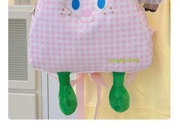 Cartoon Plaid Backpack Product Image