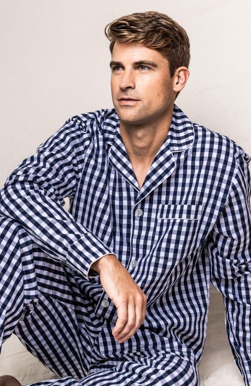 Mens Gingham Twill Pajama Set Product Image