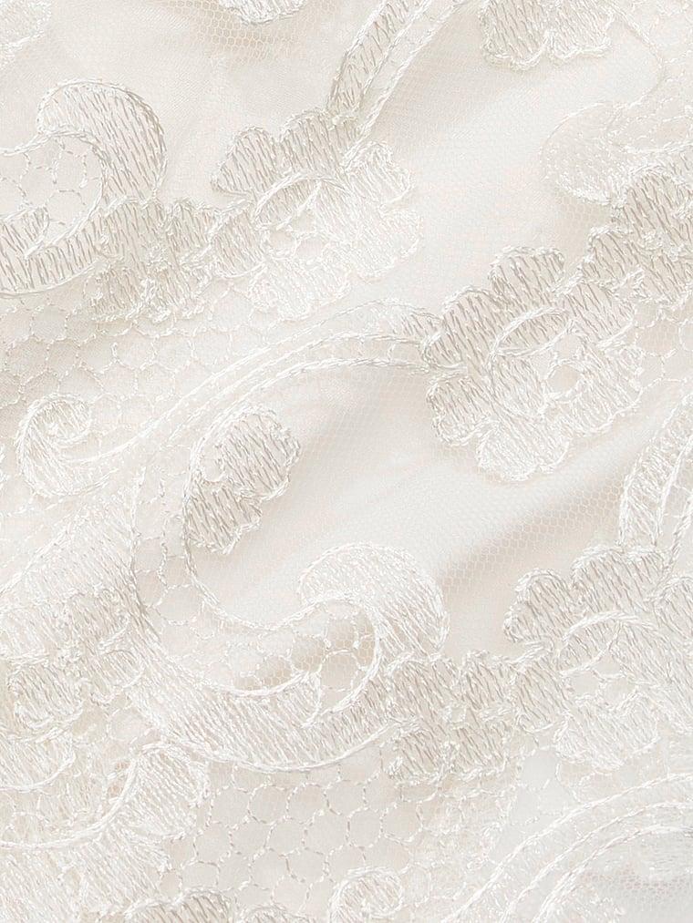 Satin Boho Floral Embroidery Midi Slip Product Image