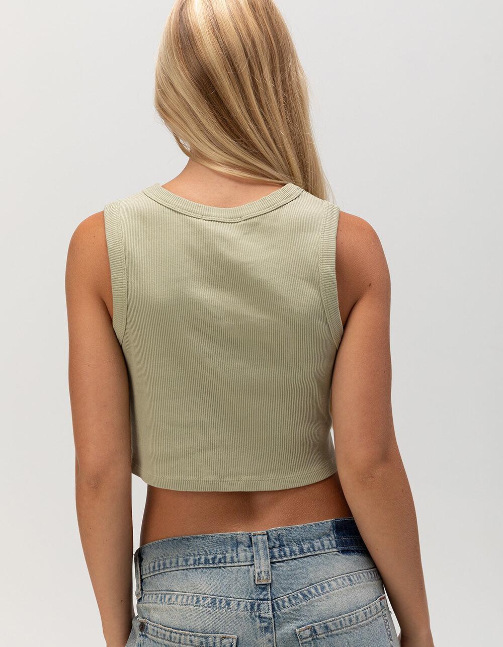 VANS Drew Ribbed Womens Tank Top - SAGE Product Image