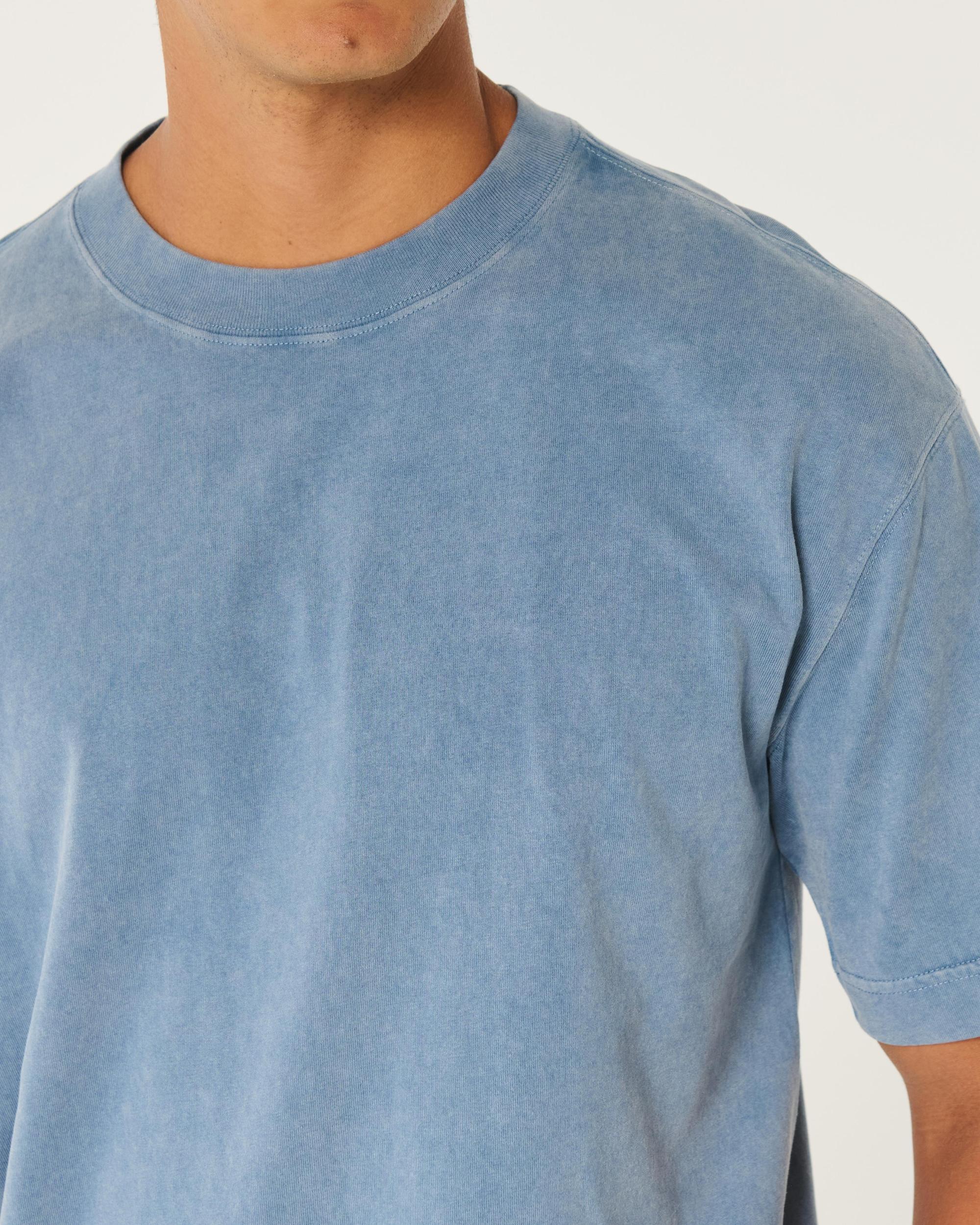 Boxy Heavyweight Washed Crew T-Shirt Product Image