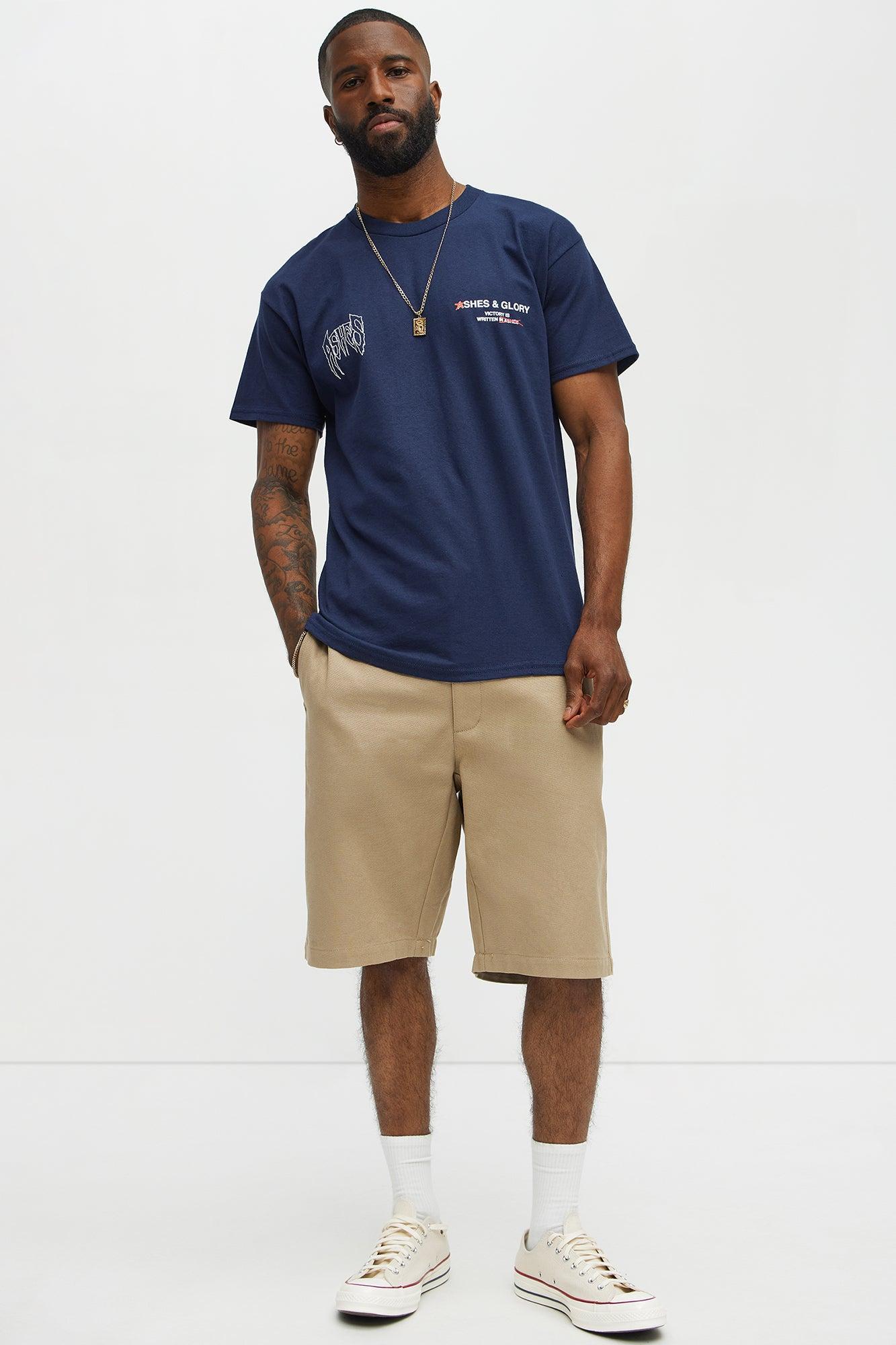 Ashes & Glory Short Sleeve Tee - Navy Product Image