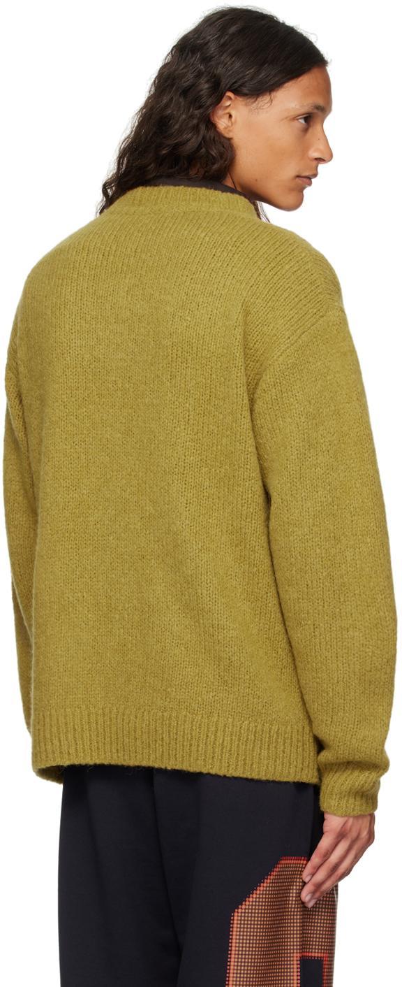 DRIES VAN NOTEN Yellow Alpaca Cardigan In Mustard 203 Product Image