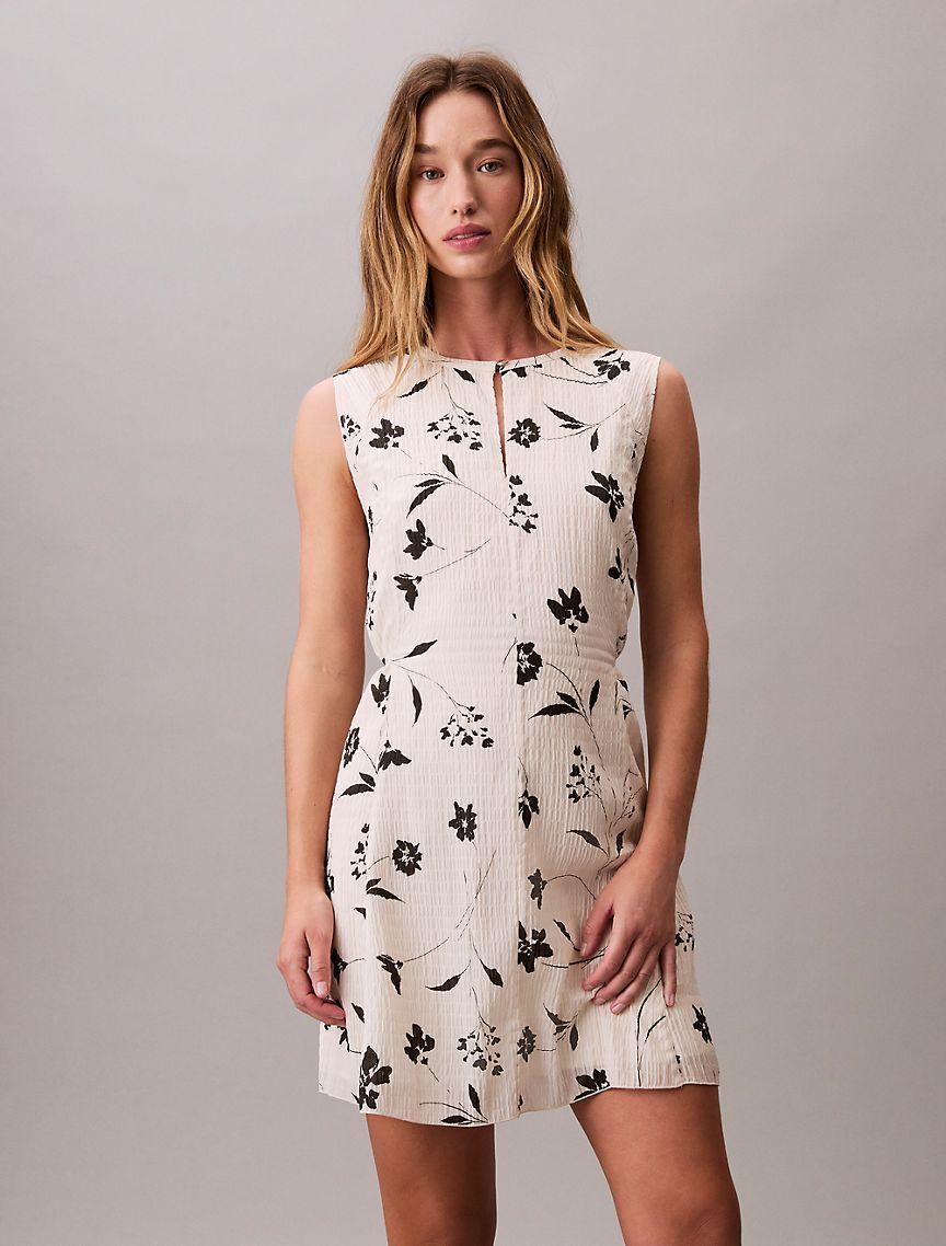 Floral Print Smocked Dress Product Image