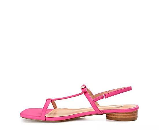 Journee Zaidda Women's T-Strap Sandals, Size: 6, Pink Product Image