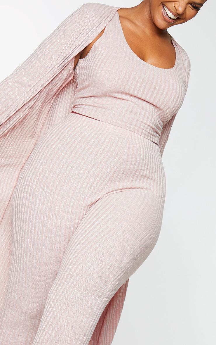 Plus Oatmeal Knitted 3 Piece Legging Set Product Image