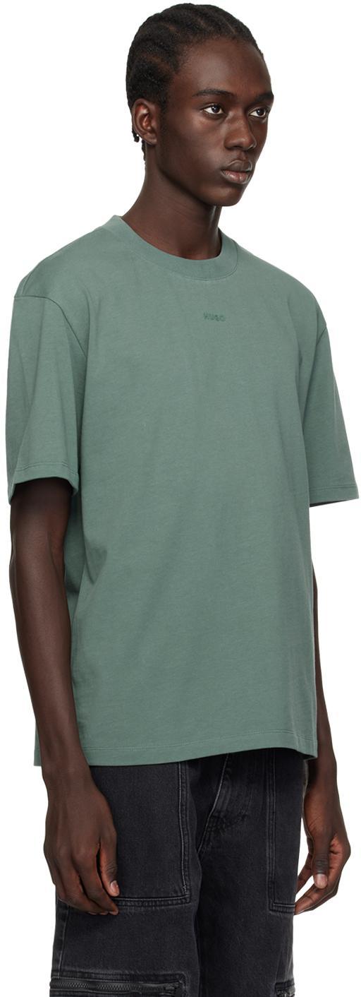 HUGO BOSS Green Heavyweight T-shirt In Dark Green 307 Product Image