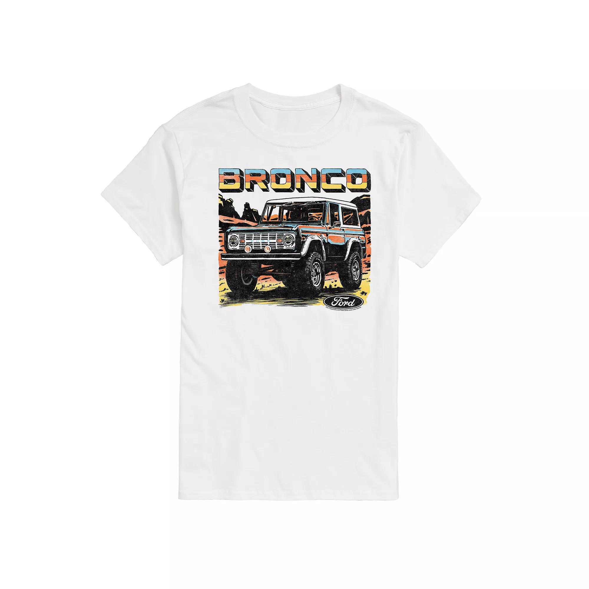 Men's Ford Bronco Desert Graphic Tee, Size: XL, White Product Image