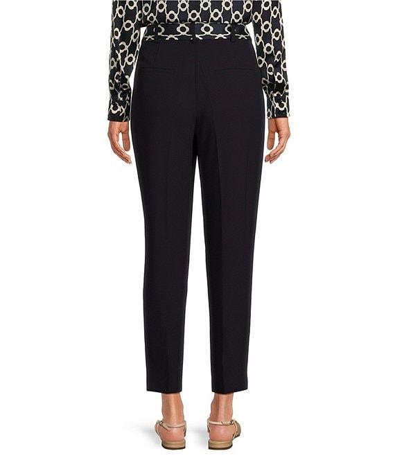Tara Jarmon Paga Woven Crepe Slim Fit Cropped Removable Scarf Belt Pant Product Image