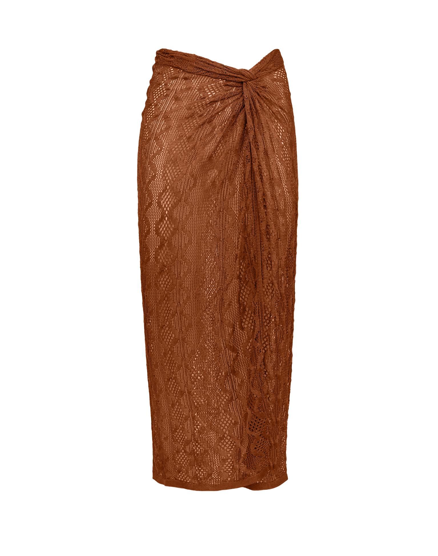 Knit Karen Midi Skirt - Éclair Product Image