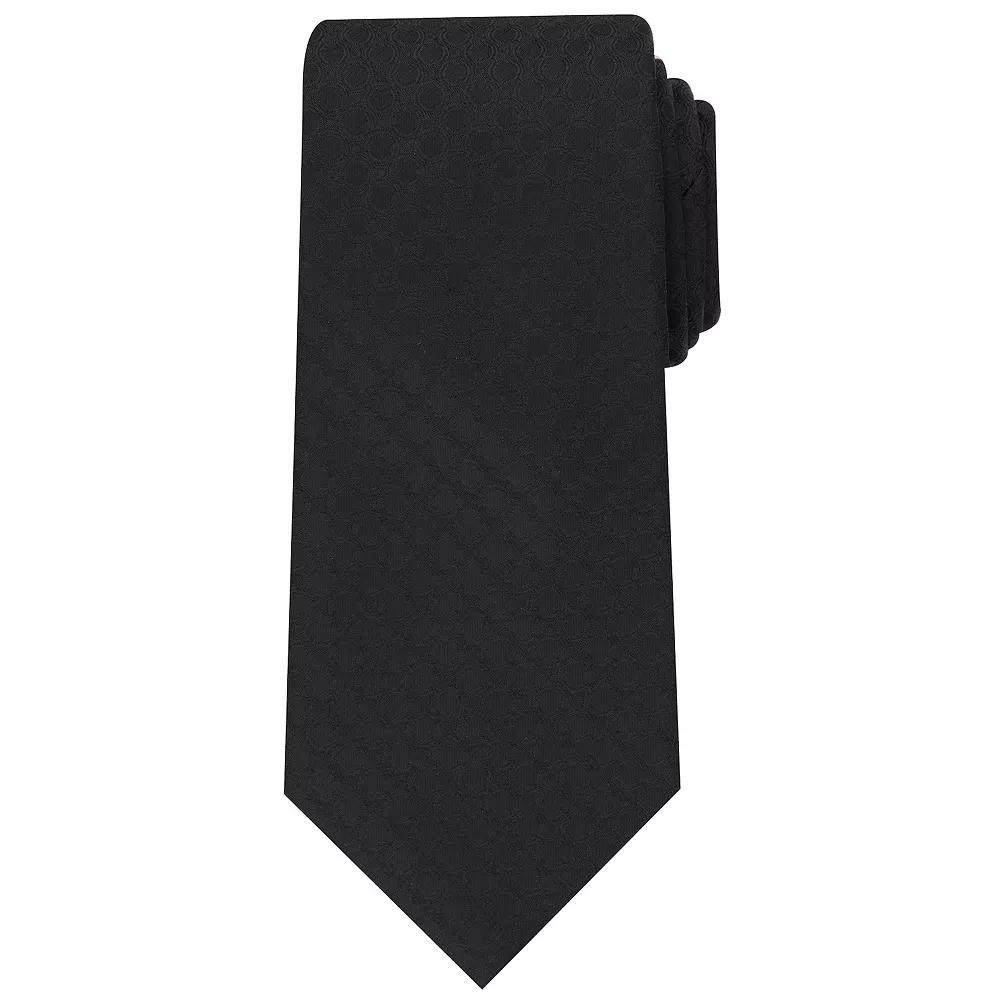 Men's Bespoke Solid Sateen Tie, Black Sateen Product Image