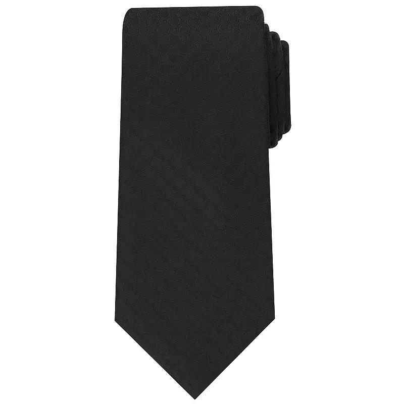 Men's Bespoke Solid Sateen Tie, Black Sateen Product Image