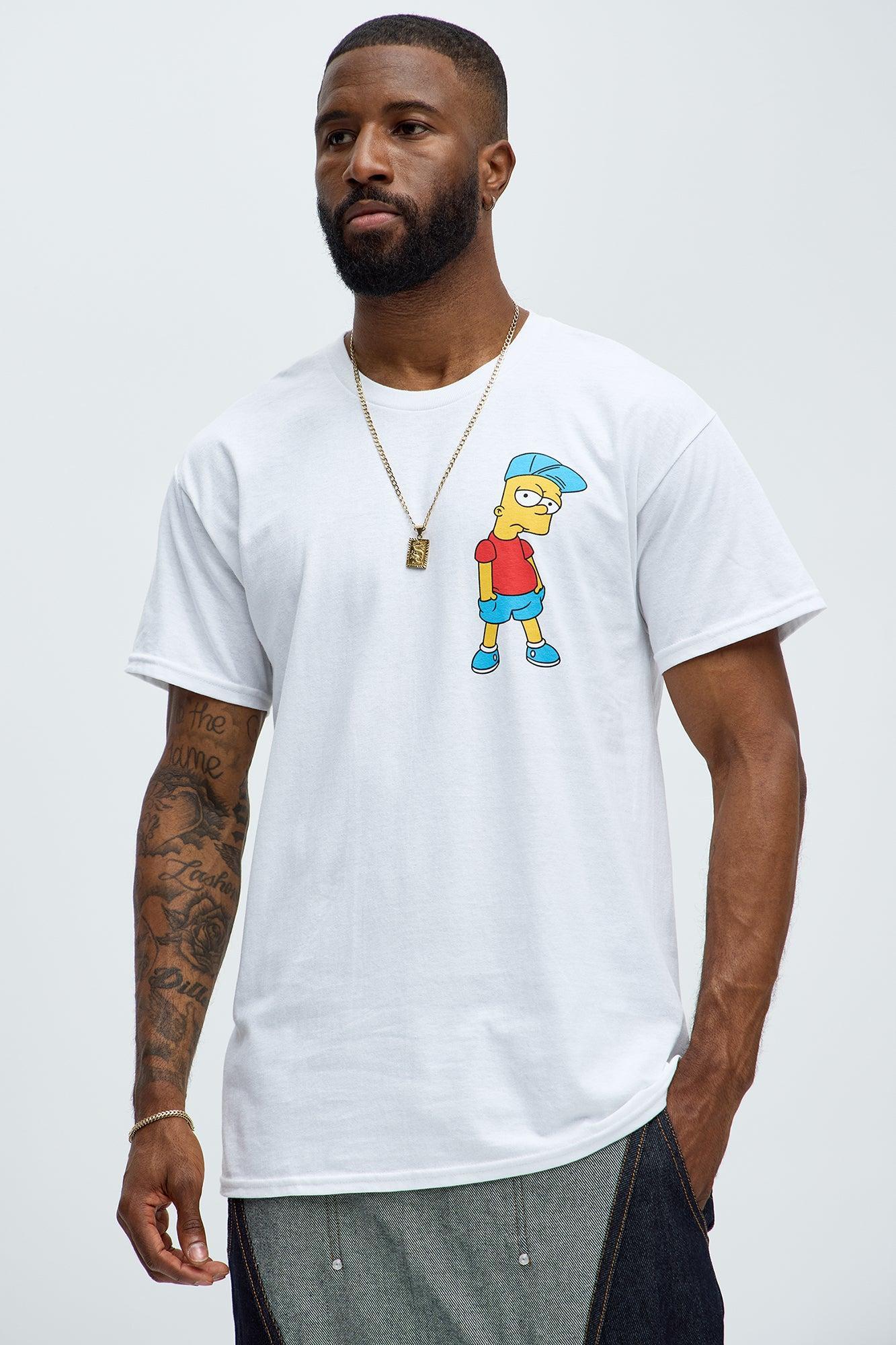 The Simpsons Bart Krusty Short Sleeve Tee - White Product Image