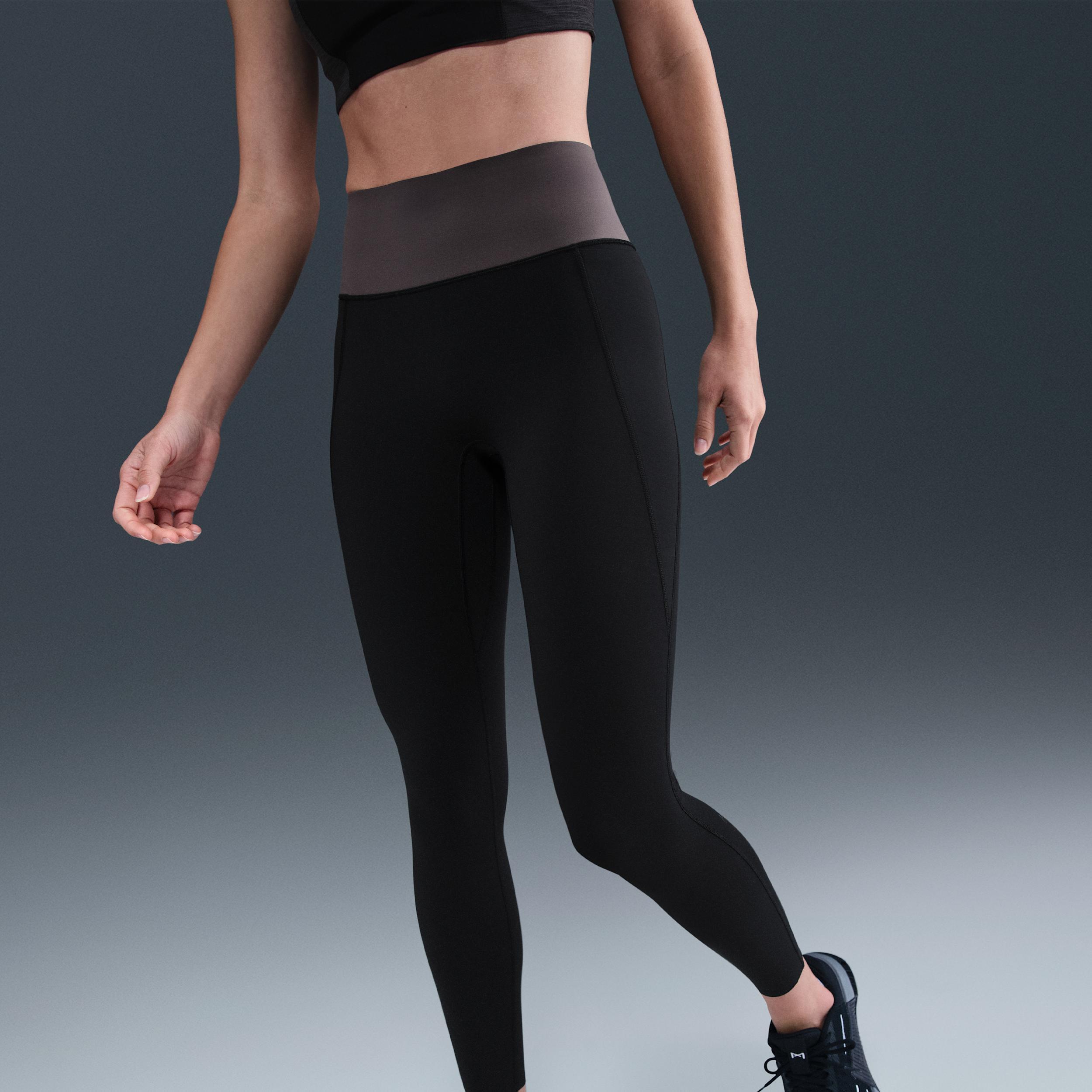 Nike Universa Women's High-Waisted 7/8 Leggings with No Front Seam Product Image