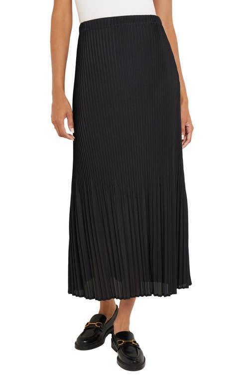 Womens Pleated Crepe De Chine Maxi Skirt Product Image