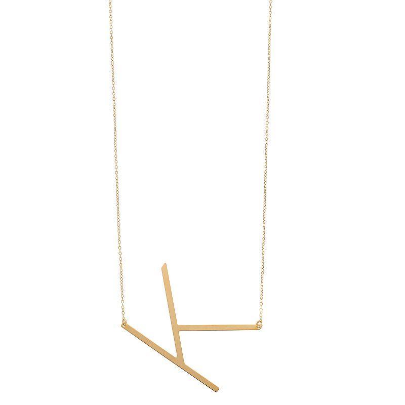 14K Gold Initial Necklace, Women's, Size: 18", 14k Gold M Product Image