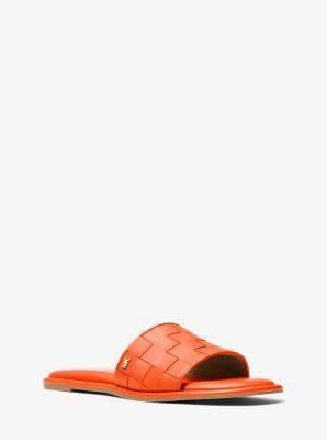 Hayworth Woven Leather Slide Sandal Product Image