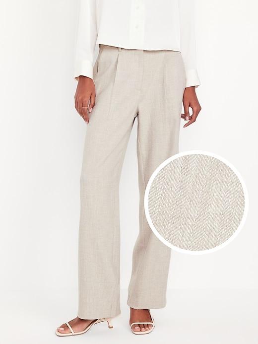 Extra High-Waisted Taylor Trouser Wide-Leg Pants Product Image