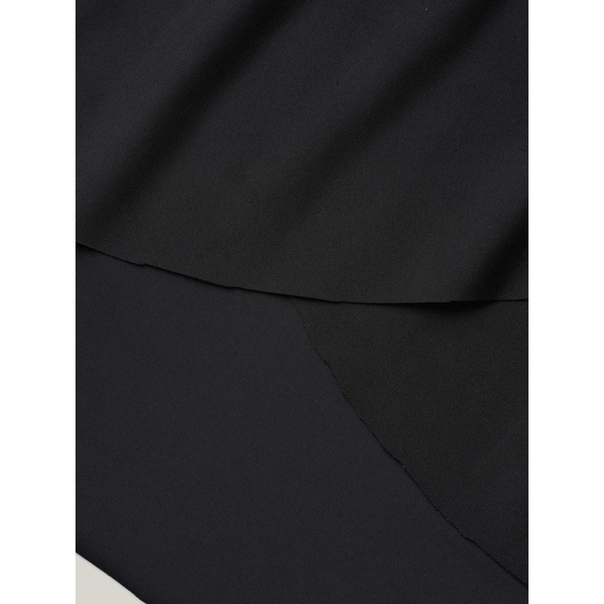 Plus Size Wrap Ruched High-Waisted Swim Bottoms Women's Swimwear Black Beach Gathered High stretch Bodycon High Rise Curve Swim Bottoms BloomChic 30/6X Product Image