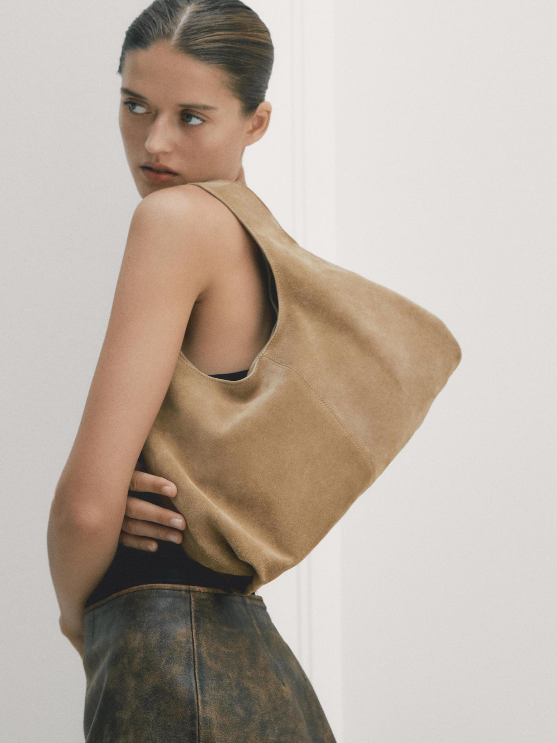 Medium split leather lady bag Product Image